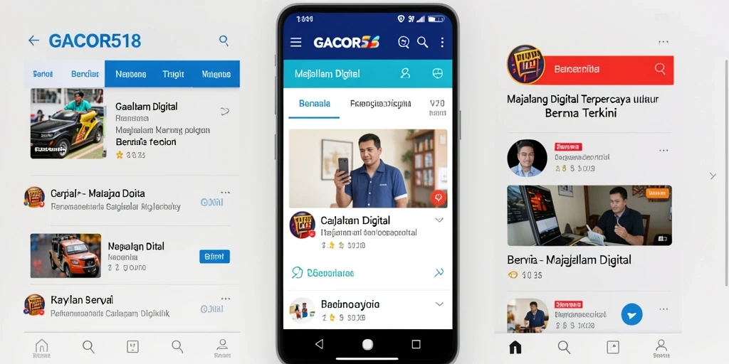 Antarmuka GACOR518 yang menarik dan informatif untuk Majalah Digital.