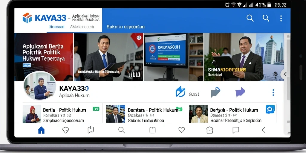 Antarmuka modern dan fungsional KAYA33 untuk berita politik hukum.