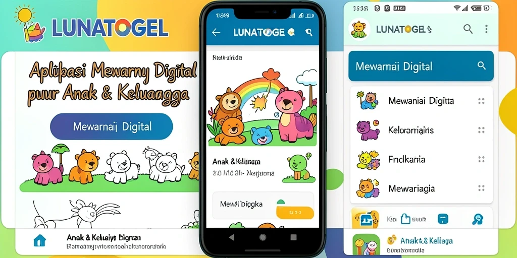 Antarmuka LUNATOGEL yang user-friendly untuk mewarnai digital.