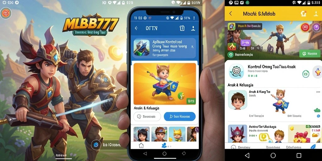 Tampilan antarmuka MLBB777 yang user-friendly untuk kontrol orang tua.