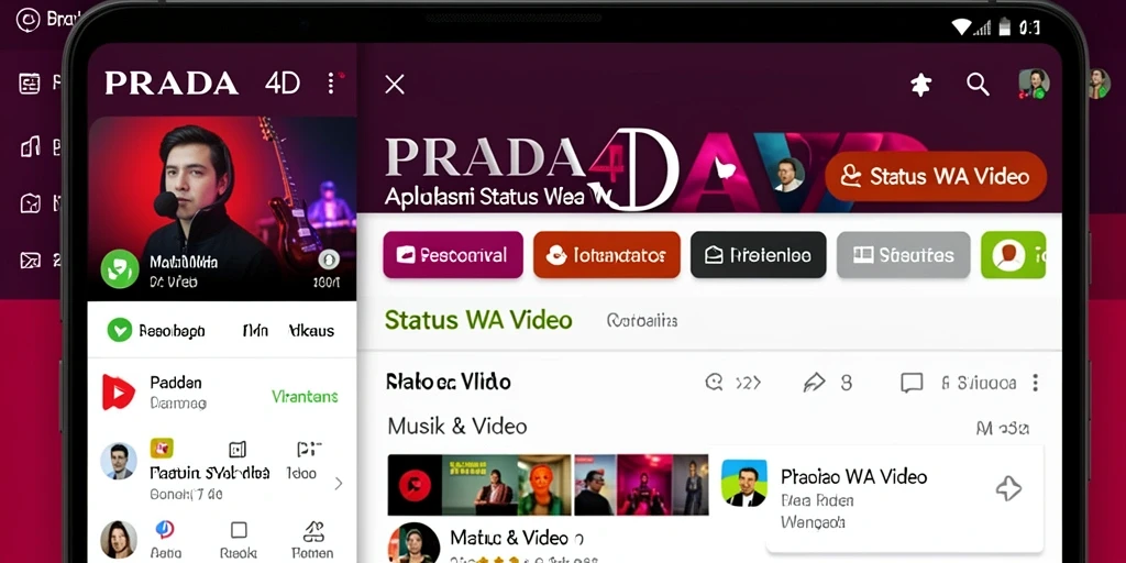 Tampilan antarmuka PRADA4D untuk Status WA Video yang menarik dan intuitif.